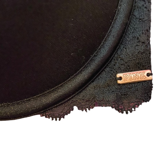 Victoria's Secret PINK Women's Hot Pink and Black Strapless Bra Size 32D - Picture 2 of 4